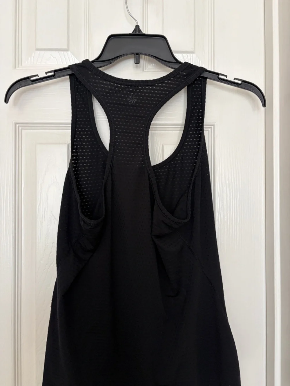 Athleta Black Racerback Mesh Performance Tank - Picture 3 of 4